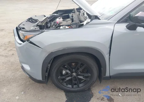 2025 Toyota Grand Highlander Hybrid Nightshade Edition from USA, damaged, VIN 5TDACAB51SS049640
